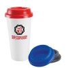 Tasse à café à emporter en plastique à double paroi (455ml/16oz)