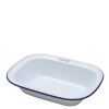 Plat à tarte oblong en émail (300x225x70mm)