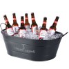 Seau de fête ovale en acier galvanisé (24 litres)