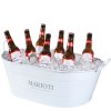 Seau de fête ovale en acier galvanisé (24 litres)