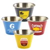 Ramequin en acier inoxydable de 2,5 oz (bleu, rouge, jaune et noir)