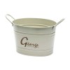 Seau ovale en métal galvanisé (6,2 litres)