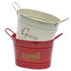 Seau ovale en métal galvanisé (6,2 litres)
