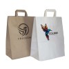 Sac en papier à poignée plate (33x26x10cm)