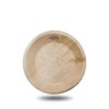 Assiette ronde profonde à feuilles de palmier (15cm)