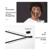 Masque en tissu avec trou de paille