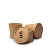 Couvercle de pot à soupe Kraft 16 oz (C7149)