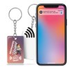 Porte-clés pvc rigide avec puce nfc
