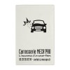 Porte-carte grise pvc mat (+Marquage à chaud MC11)
