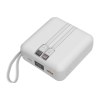 HEIHO - Batterie Powerbank 10,000 mAh avec câbles intégrés à charge rapide 22,5W
