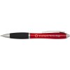 Stylo bille en plastique recyclé RCS avec corps coloré et grip noir (encre noire) Nash