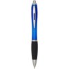 Stylo bille en plastique recyclé RCS avec corps coloré et grip noir (encre noire) Nash