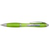 Stylo bille en plastique recyclé RCS avec corps et grip colorés (encre bleue) Nash