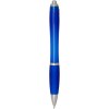 Stylo bille en plastique recyclé RCS avec corps et grip colorés (encre bleue) Nash