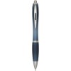 Stylo bille en plastique recyclé RCS avec corps et grip colorés (encre bleue) Nash