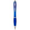 Stylo bille en plastique recyclé RCS avec corps et grip colorés (encre bleue) Nash