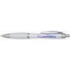 Stylo bille en plastique recyclé RCS avec corps et grip colorés (encre noire) Nash