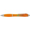 Stylo bille en plastique recyclé RCS avec corps et grip colorés (encre noire) Nash