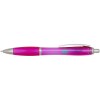 Stylo bille en plastique recyclé RCS avec corps et grip colorés (encre noire) Nash