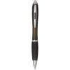 Stylo bille en plastique recyclé RCS avec corps et grip colorés (encre noire) Nash