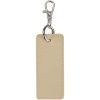Porte-clés rectangulaire à breloques en matériaux recyclés certifié GRS Resi Plus