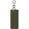 Porte-clés rectangulaire à breloques en matériaux recyclés certifié GRS Resi Plus