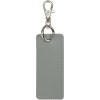 Porte-clés rectangulaire à breloques en matériaux recyclés certifié GRS Resi Plus