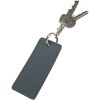 Porte-clés rectangulaire à breloques en matériaux recyclés certifié GRS Resi Plus