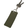 Porte-clés rectangulaire à breloques en matériaux recyclés certifié GRS Resi Plus
