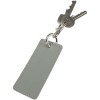 Porte-clés rectangulaire à breloques en matériaux recyclés certifié GRS Resi Plus