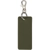 Porte-clés rectangulaire à breloques en matériaux recyclés certifié GRS Resi Plus