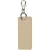 Porte-clés rectangulaire à breloques en matériaux recyclés certifié GRS Resi Plus