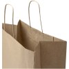 Sac en papier Kraft 80 à 90 g/m2 avec poignées torsadées 32 x 17 x 39 cm