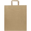 Sac en papier Kraft 80 à 90 g/m2 avec poignées plates 32 x 17 x 39 cm