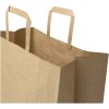 Sac en papier Kraft 80 à 90 g/m2 avec poignées plates 32 x 17 x 39 cm