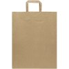 Sac en papier Kraft 80 g/m2 avec poignées plates 25 x 15 x 32 cm