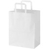 Sac en papier Kraft 80 g/m2 avec poignées plates 25 x 15 x 32 cm