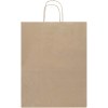 Sac en papier Kraft 80 à 90 g/m2 avec poignées torsadées 25 x 15 x 32 cm