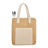 Sac isotherme en jute avec poche coton : ontario