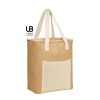 Sac isotherme en jute avec poche coton : ontario