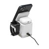 Support de charge/chargeur rapide 3 en 1 avec un boîtier fabriqué à partir d'ABS recyclé certifié RCS à 100%