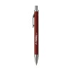 Stylo à bille à encre bleue dont le corps est fabriqué en aluminium 100% recyclé, avec une finition mate