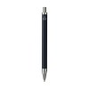 Stylo à bille à encre bleue dont le corps est fabriqué en aluminium 100% recyclé, avec une finition mate