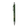 Stylo à bille à encre bleue dont le corps est fabriqué en aluminium 100% recyclé, avec une finition mate