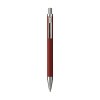 Stylo à bille à encre bleue dont le corps est fabriqué en aluminium 100% recyclé, avec une finition mate