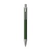 Stylo à bille à encre bleue dont le corps est fabriqué en aluminium 100% recyclé, avec une finition mate