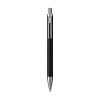 Stylo à bille à encre bleue dont le corps est fabriqué en aluminium 100% recyclé, avec une finition mate
