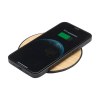 Chargeur rapide sans fil 15 W en ABS et bambou certifié FSC 100%