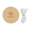 Chargeur rapide sans fil 15 W en ABS et bambou certifié FSC 100%
