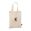 Petit sac compact en coton avec anses courtes, composé à 60 % de coton recyclé et à 40 % de polyester recyclé (140 g/m²)